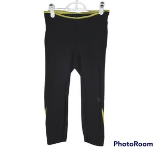 Pearl Izumi Black Activewear Capris Leggings Tie Waist Womens Size Medium